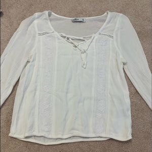 Hollister White Blouse